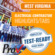 West Virginia Electrical Contractor Book Package - Highlighted and Tabbed (Prov)