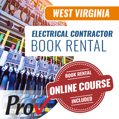 West Virginia Electrical Contractor Exam - Books & Courses Rental Package (Prov)