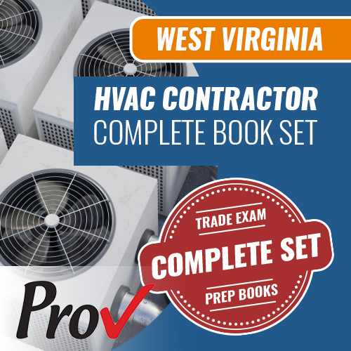 West Virginia HVAC Contractor Exam Book Package (Prov)