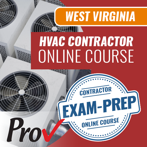 West Virginia HVAC Contractor Exam - Online Exam Prep Course (Prov)
