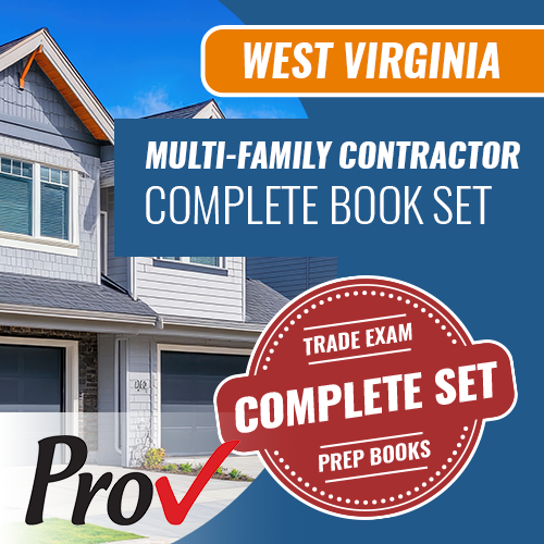 West Virginia Multi-Family Contractor Exam Book Package (Prov)