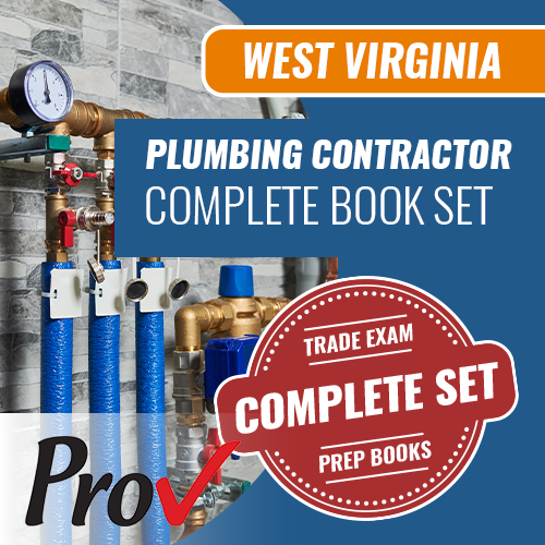 West Virginia Plumbing Contractor Exam Book Package (Prov)