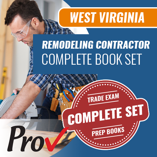 West Virginia Remodeling and Repair Contractor Exam Book Package (Prov)