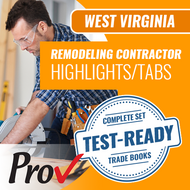 West Virginia Remodeling and Repair Contractor Book Package - Highlighted and Tabbed (Prov)