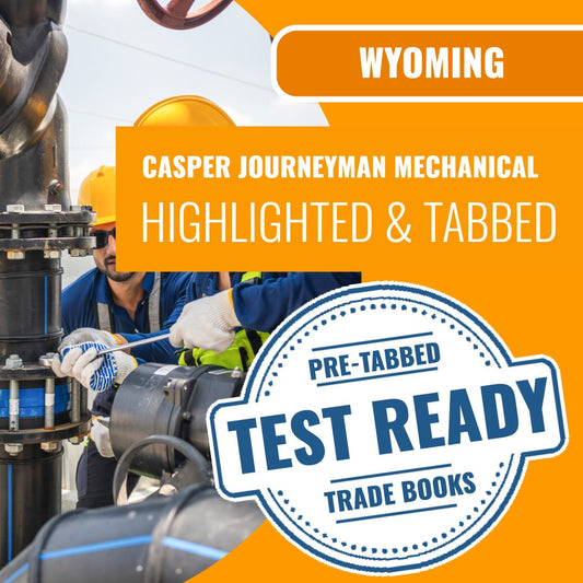 Casper Wyoming Journeyman Mechanical (ICC - G31-N) - Highlighted & Tabbed Book Package