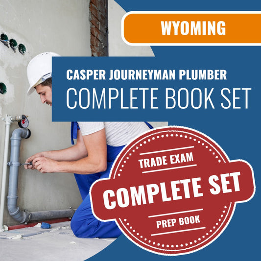 Casper Wyoming Journeyman Plumber with Gas (ICC - G28-N) - Exam Book Package