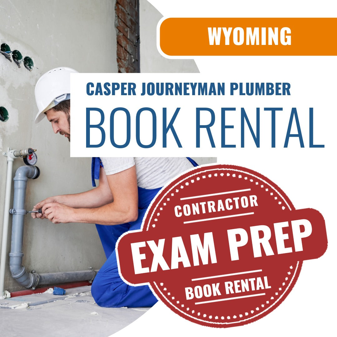Casper Wyoming Journeyman Plumber with Gas (ICC - G28-N) - Books & Courses Rental Package