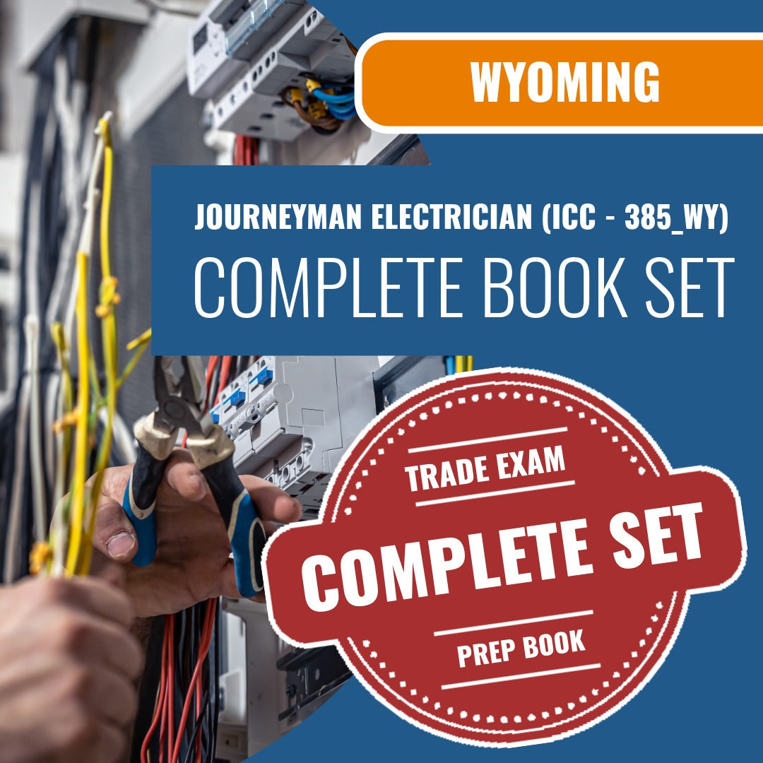 Wyoming Journeyman Electrician (ICC - 385_WY) Exam Book Package