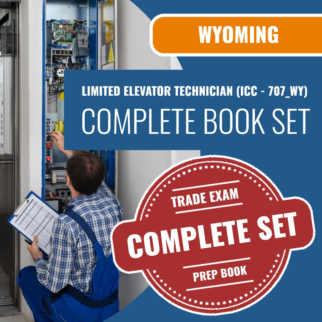 Wyoming Limited Elevator Technician (ICC - 707_WY) Exam Book Package