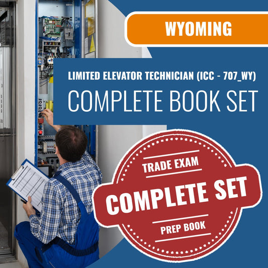 Wyoming Limited Elevator Technician (ICC - 707_WY) Exam Book Package