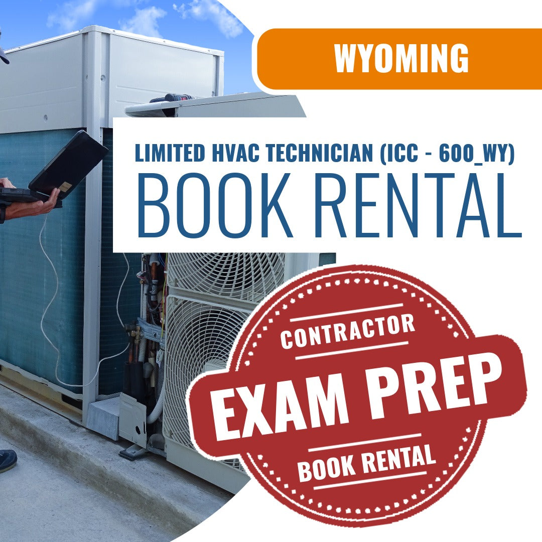Wyoming Limited HVAC Technician (ICC - 600_WY) - Books & Courses Rental Package