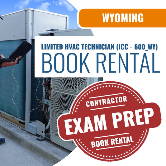 Wyoming Limited HVAC Technician (ICC - 600_WY) - Books & Courses Rental Package