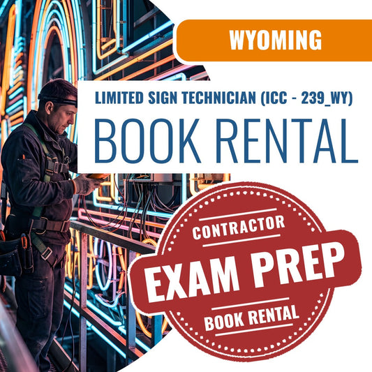Wyoming Limited Sign Technician (ICC - 239_WY) - Books & Courses Rental Package
