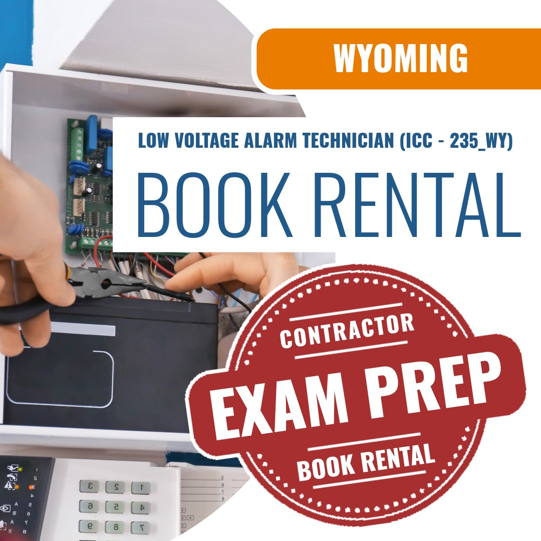 Wyoming Low Voltage Alarm Technician (ICC - 235_WY) - Books & Courses Rental Package