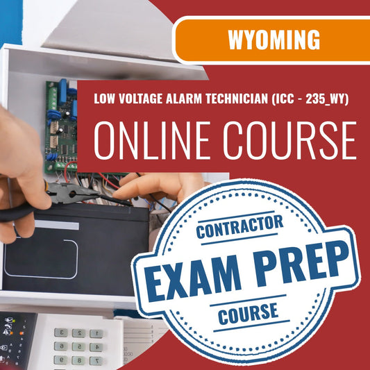 Wyoming Low Voltage Alarm Technician (ICC - 235_WY) - Online Exam Prep