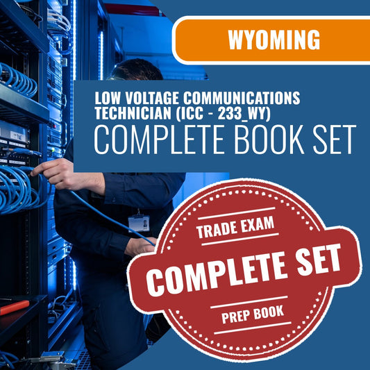Wyoming Low Voltage Communications Technician (ICC - 233_WY) Exam Book Package