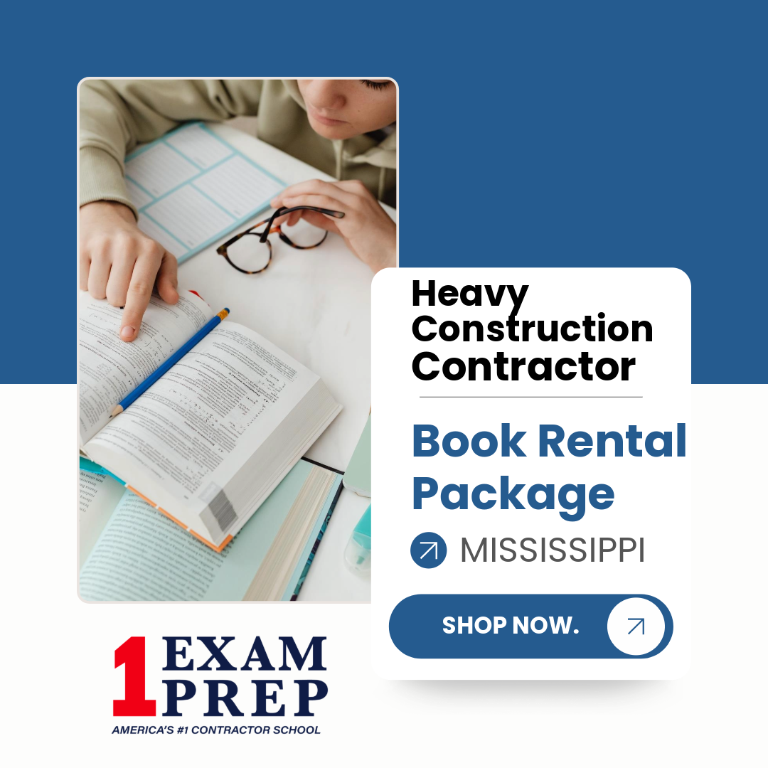 Mississippi Heavy Construction Contractor Exam Book Rental Package