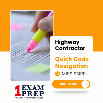 Mississippi Highway Contractor Exam Quick Code Navigation
