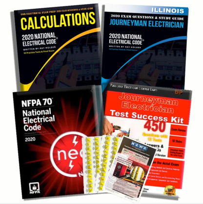 Illinois 2020 Journeyman Electrician Exam Prep Package