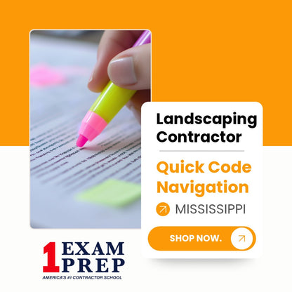Mississippi Landscaping Contractor Exam Quick Code Navigation