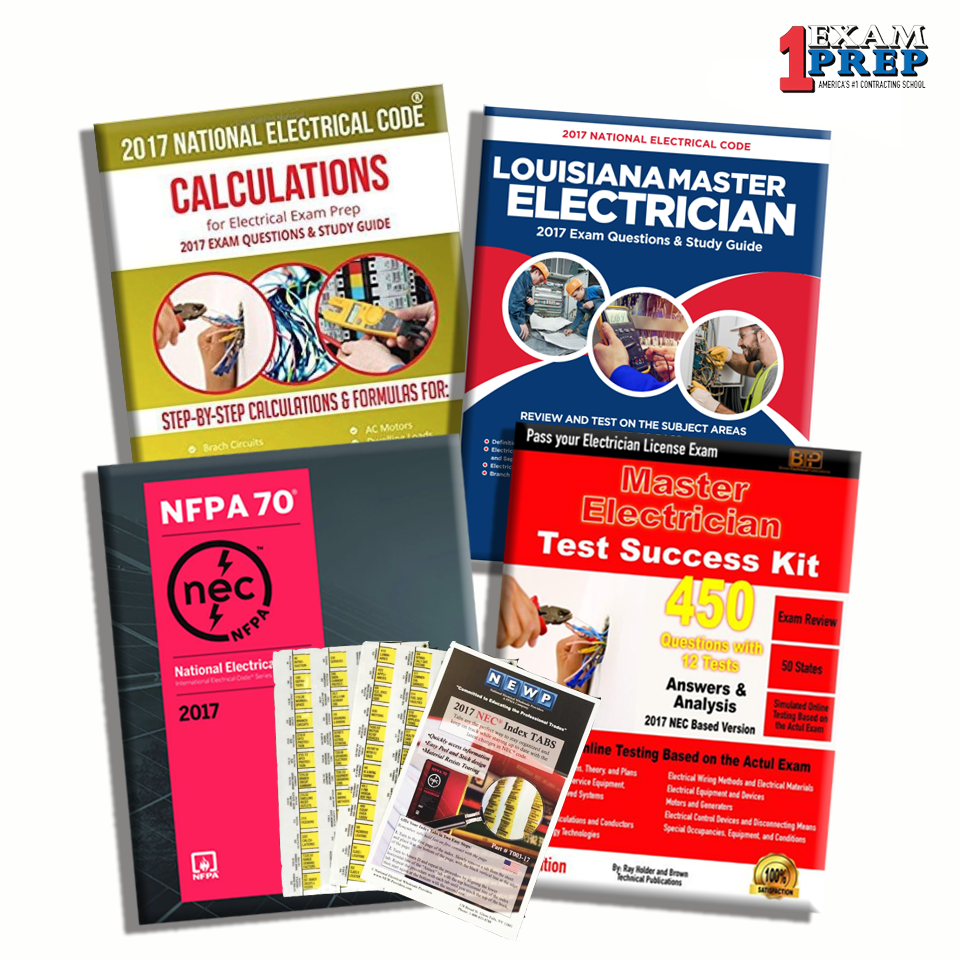 Louisiana 2017 Master Electrician Exam Prep Package