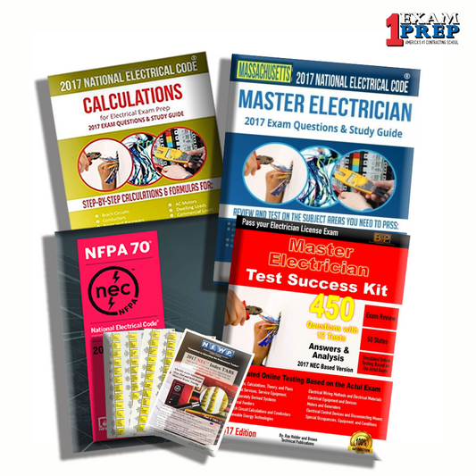 Massachusetts 2017 Master Electrician Exam Prep Package