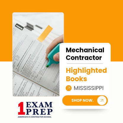 Mississippi Mechanical Contractor Exam Highlighted Books