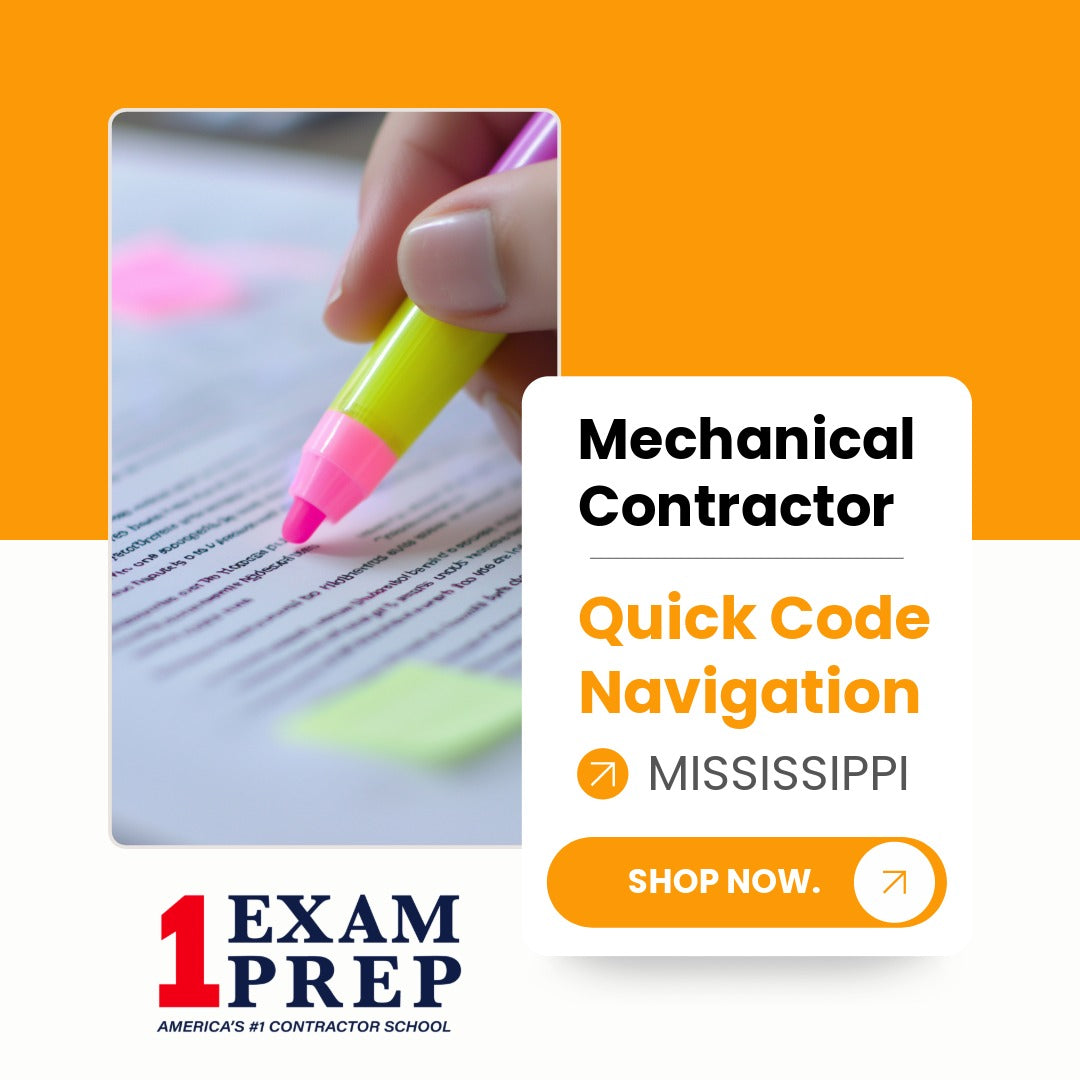 Mississippi Mechanical Contractor Exam Quick Code Navigation