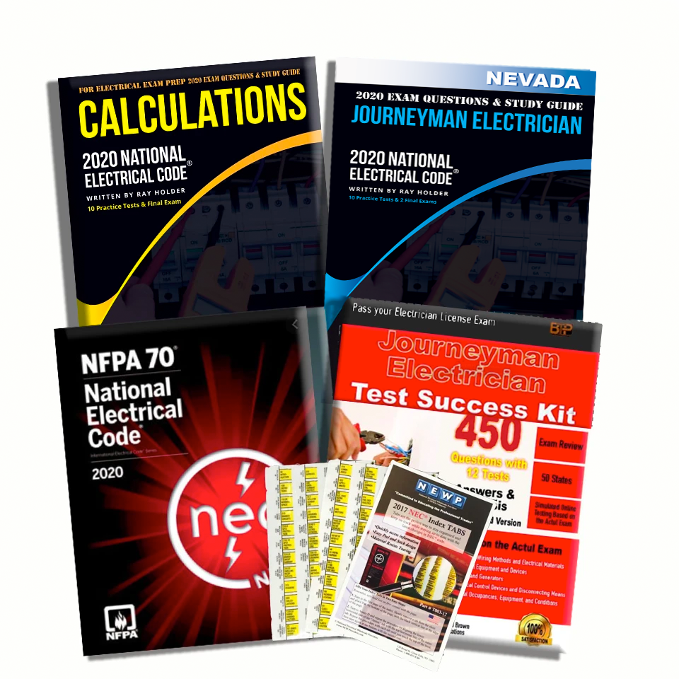 Nevada 2020 Complete Journeyman Electrician Exam Prep Package