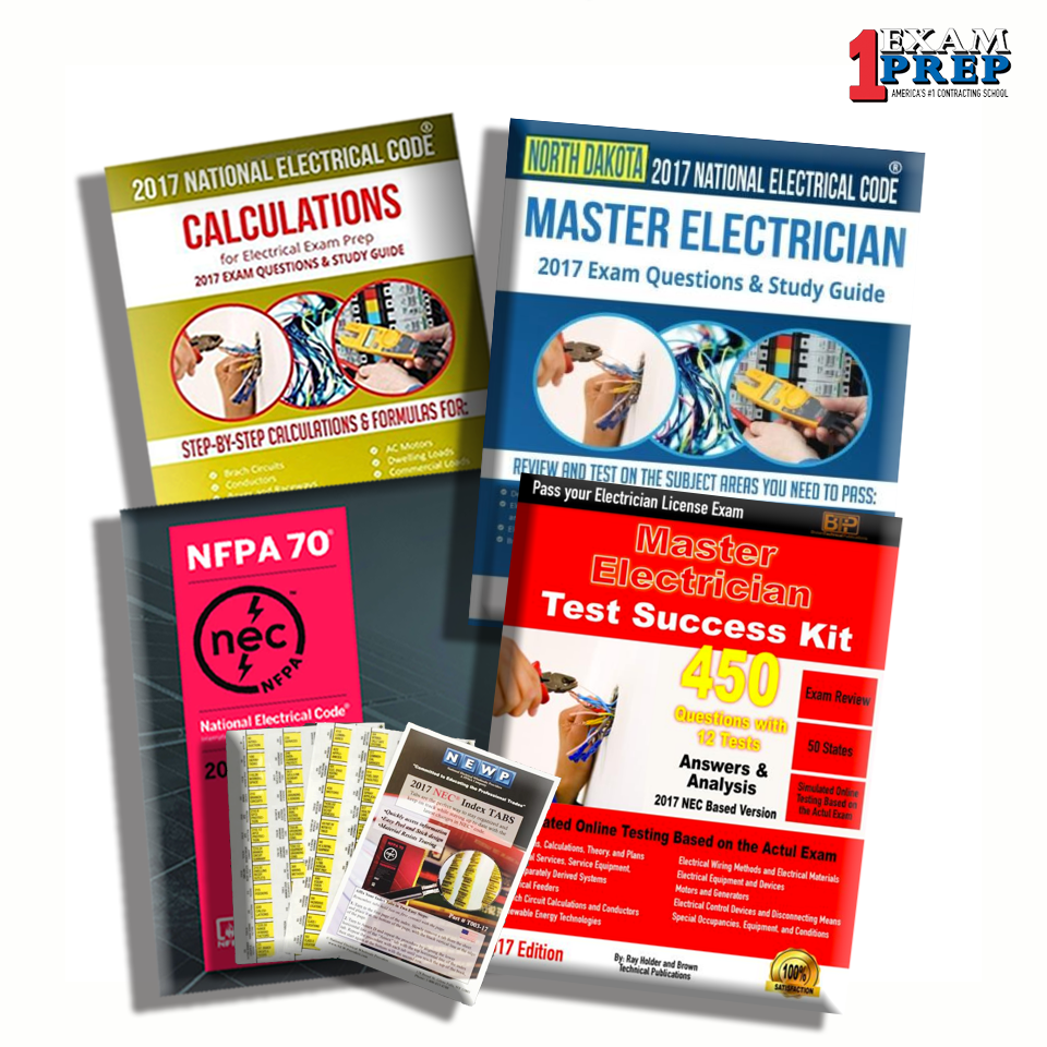 North Dakota 2017 Master Electrician Exam Prep Package