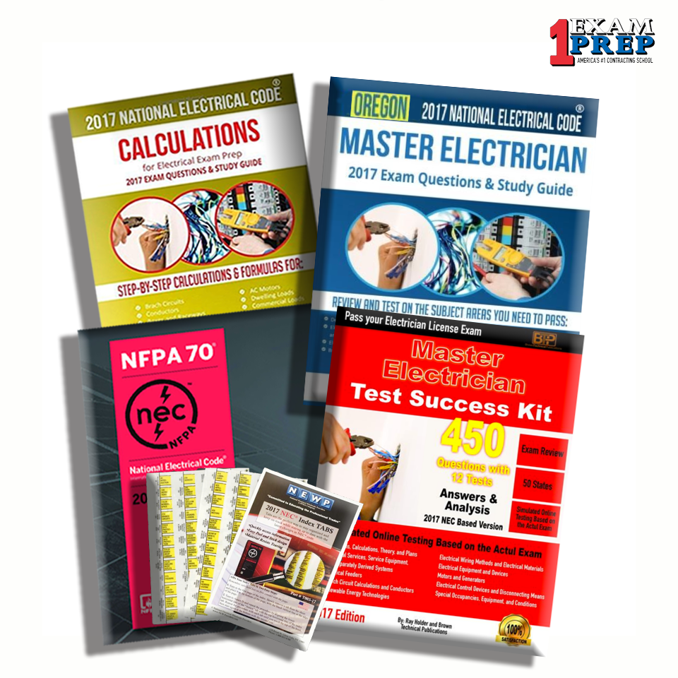 Oregon 2017 Master Electrician Exam Prep Package
