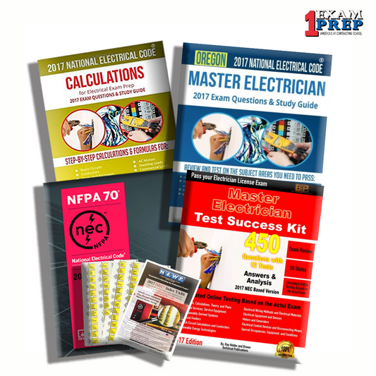 Oregon 2017 Master Electrician Exam Prep Package