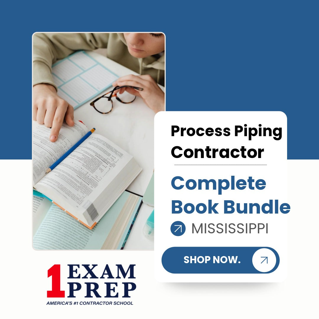 Mississippi Process Piping Contractor Exam Complete Book Bundle