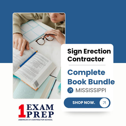 Mississippi Sign Erection Contractor Exam Complete Book Bundle