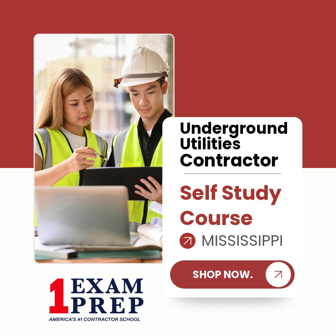 Mississippi Underground Utilities Contractor Exam Self Study Course