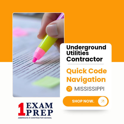 Mississippi Underground Utilities Contractor Exam Quick Code Navigation