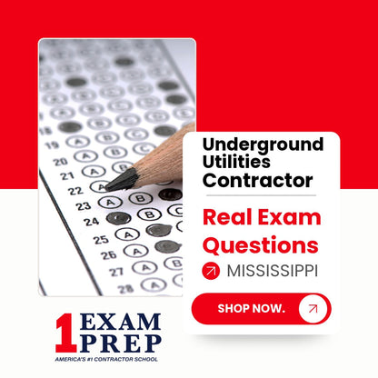 Mississippi Underground Utilities Contractor Exam Real Exam Questions