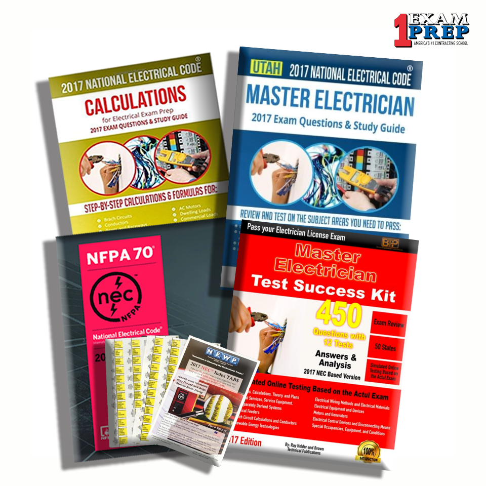 Utah 2017 Master Electrician Exam Prep Package