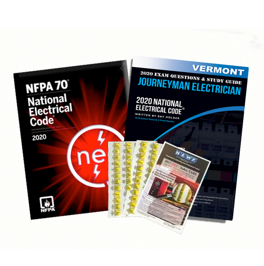 Vermont 2020 Journeyman Electrician Exam Prep Package