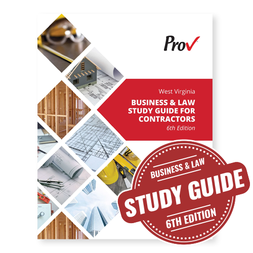 West Virginia Business and Law Study Guide for Contractors, 6th Edition (Prov)