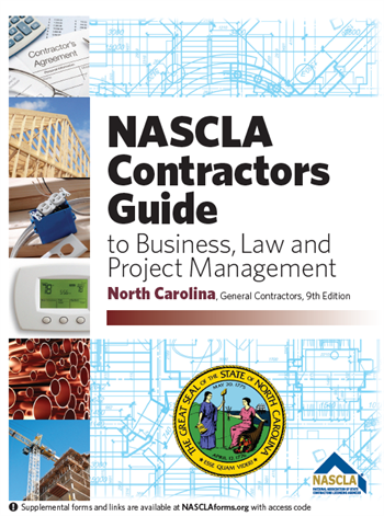 NORTH CAROLINA-NASCLA Contractors Guide to Business, Law and Project Management North Carolina General, 9th Edition Book plus tabs