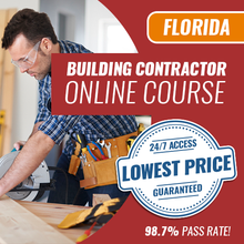 Load image into Gallery viewer, Florida Building Contractor Contract Administration &amp; Project Management - Online Exam Prep Course
