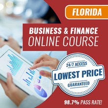 Load image into Gallery viewer, Florida Business and Finance Exam - Online Exam Prep Course [for Construction Contractors]
