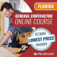 Load image into Gallery viewer, Florida General Contractor Contract Administration &amp; Project Management - Online Exam Prep Course
