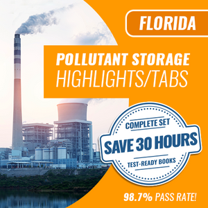Florida Pollutant Storage Contractor Exam Complete Book Set - Trade Books - Highlighted & Tabbed
