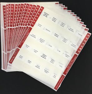 PRE-PRINTED TABS FOR FLORIDA STATE GENERAL CONTRACTOR BOOK PACKAGE; TABS ONLY