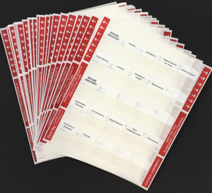Pre-printed Tabs for Florida State Air A or Air B Contractors Book Package; Tabs Only