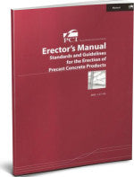 PCI Erectors’ Manual – Standards and Guidelines for the Erection of Precast Concrete Products, Second Edition