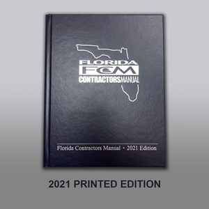 Florida Contractors Manual 2021 Edition