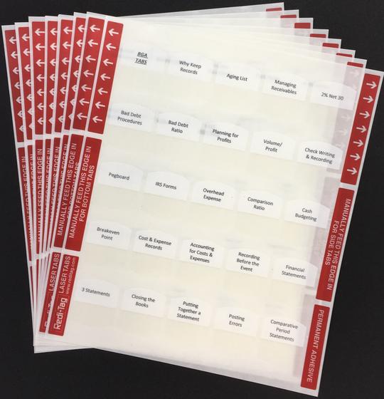 North Carolina Roofing Books Pre Printed Tabs